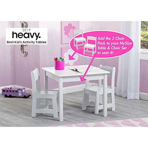 Grey/Blue Kids Wood Table and Chair Set with Toy Organizer D317