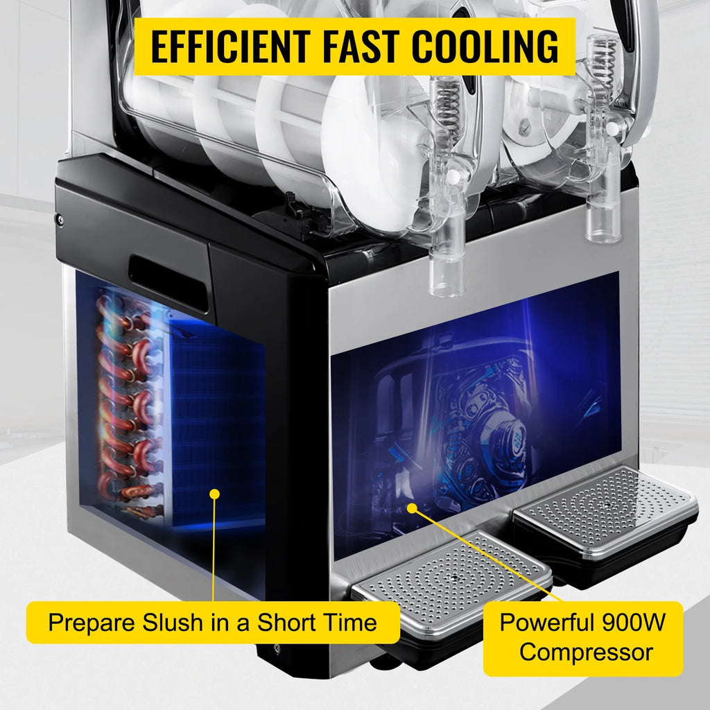 Commercial Slushy Machine Double Tank A183