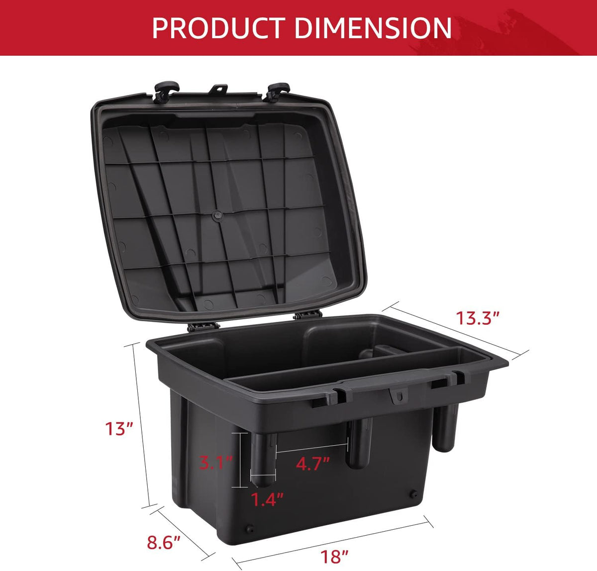 Ranger Cargo Bed Storage Box with Lid T36481