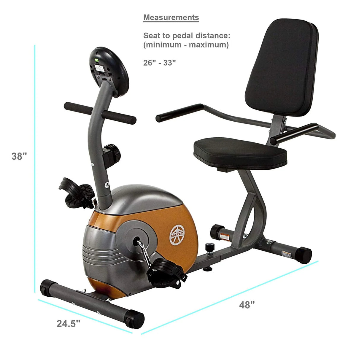 Recumbent Magnetic Exercise Bike L78924