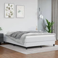 Full Size Faux Leather Platform Bed Frame with Wooden Slat Support W760136
