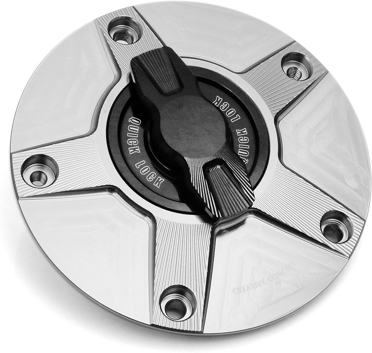 Gold CNC 1/4 Quick Lock Fuel Cap Pack of 2 U77898