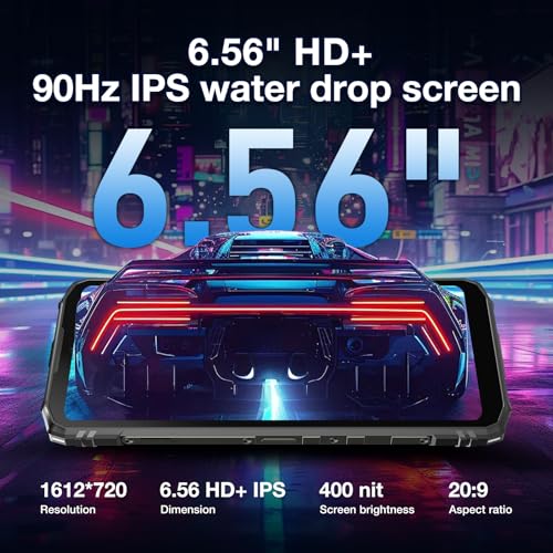 20GB RAM 256GB ROM 6.56'' 90Hz Display 50MP Camera 5150mAh Battery IP68/IP69K Waterproof Rugged Smartphone M314