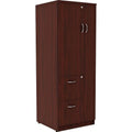 2 Drawer Mahogany Laminate Storage Cabinet S2099