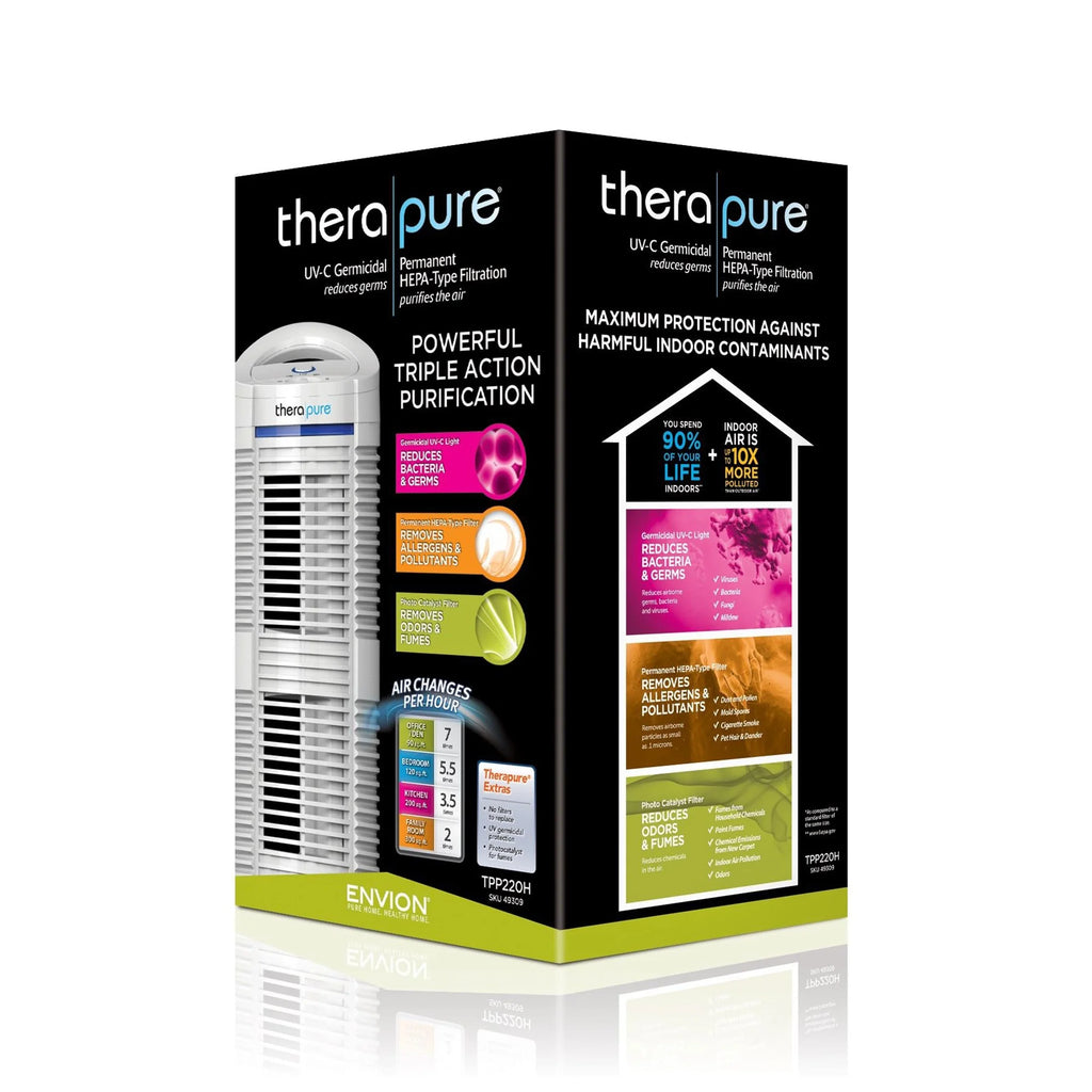 White 3-Speed HEPA Air Purifier R20121