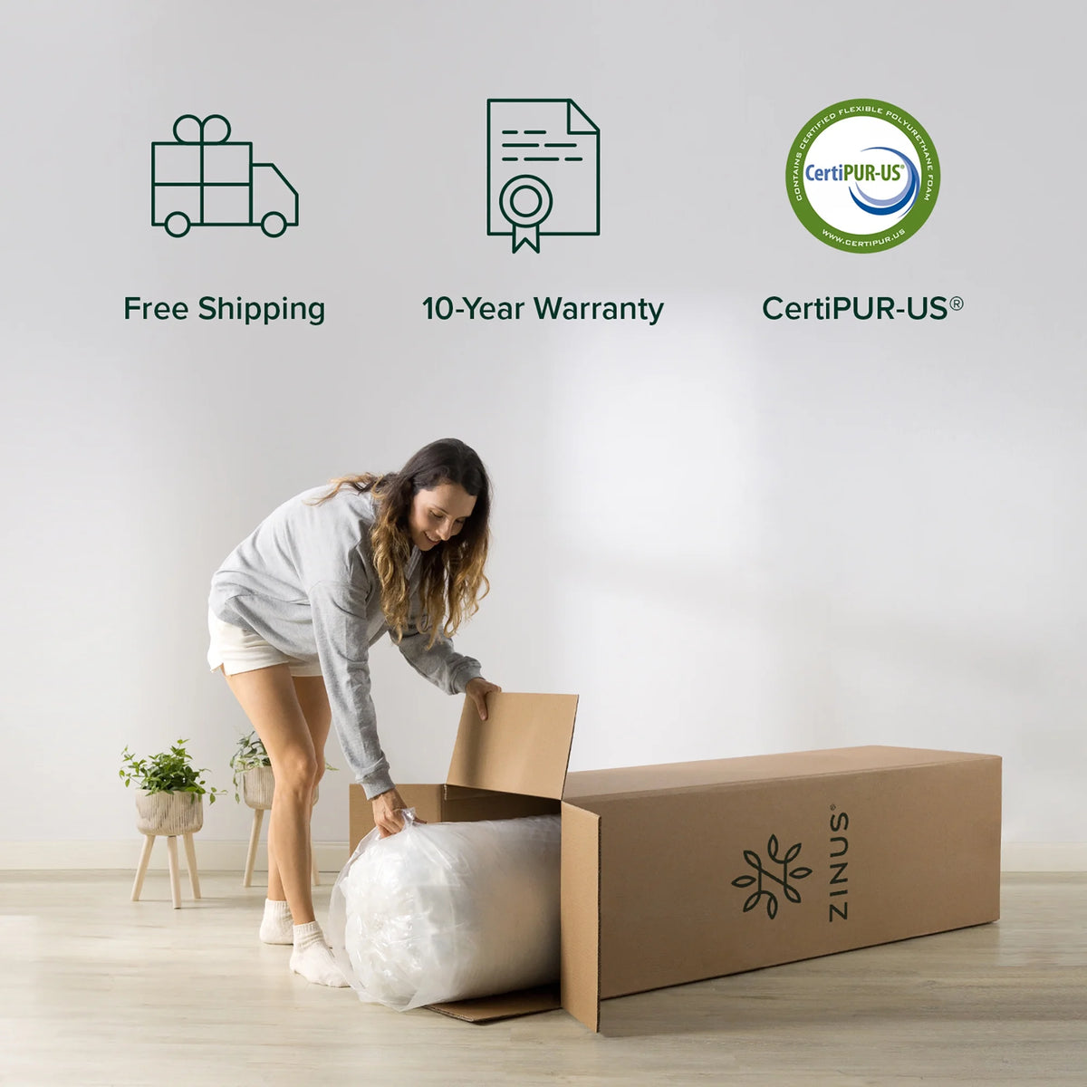 Queen Cooling Gel Memory Foam Mattress G49258