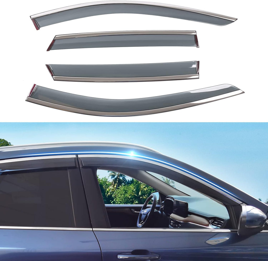 Tape-on Side Window Deflector for Ford Escape K44013