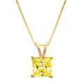 18K Yellow Gold Pendant with 16" Chain E855