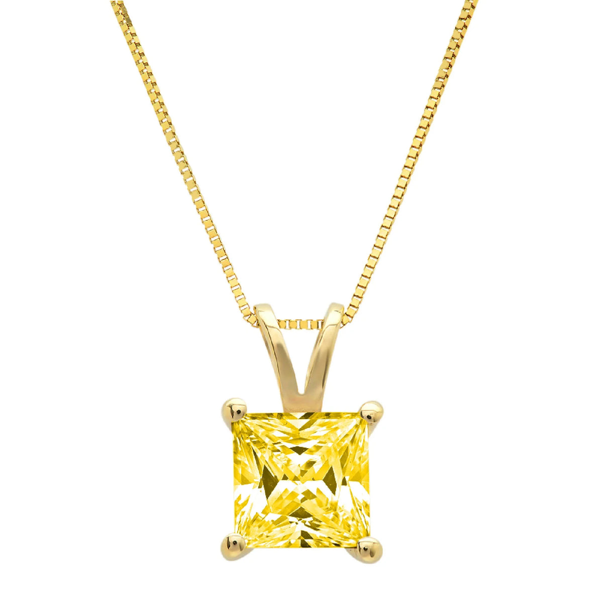 18K Yellow Gold Pendant with 16" Chain E855