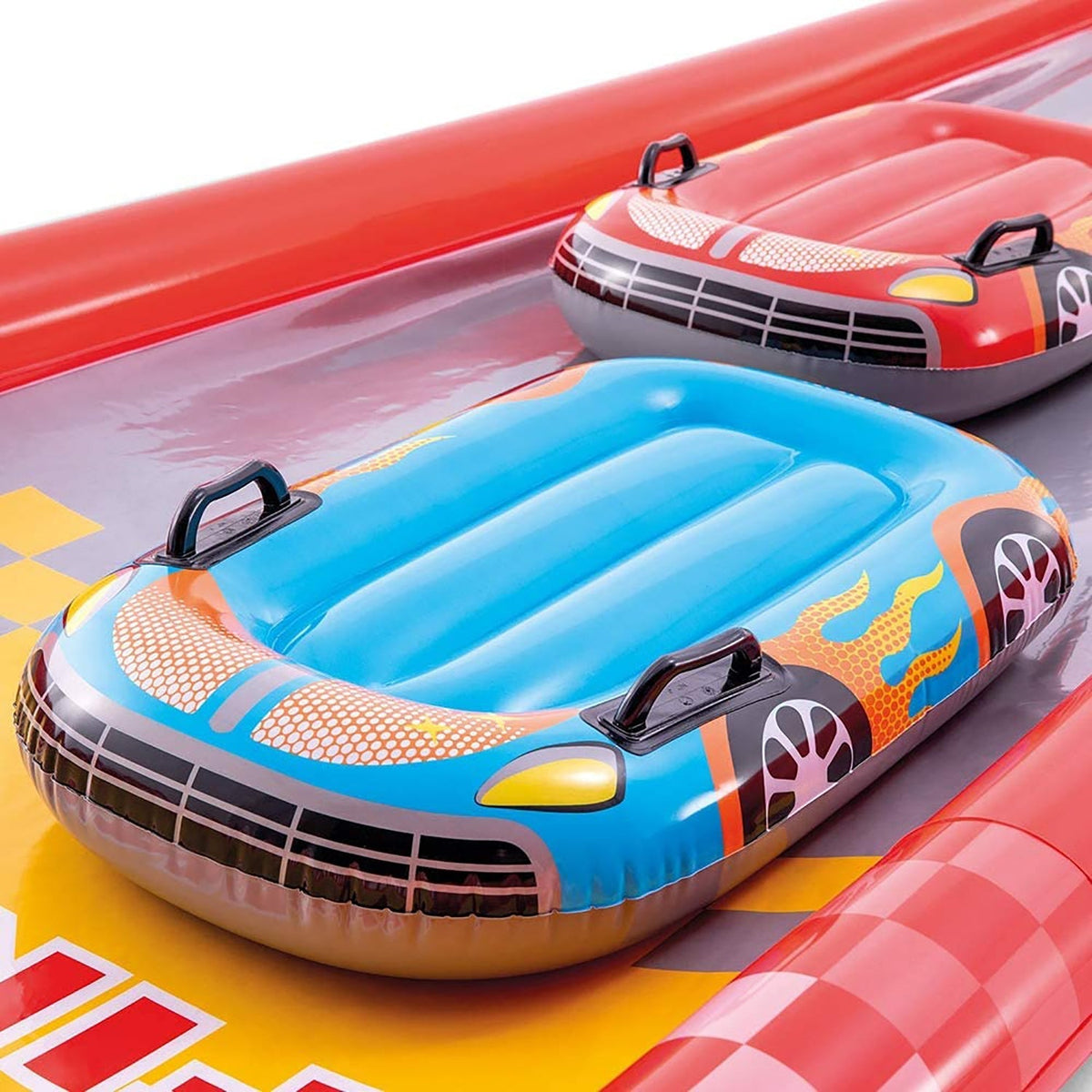Red Inflatable Slide Mat with 2 Surfboards E81938