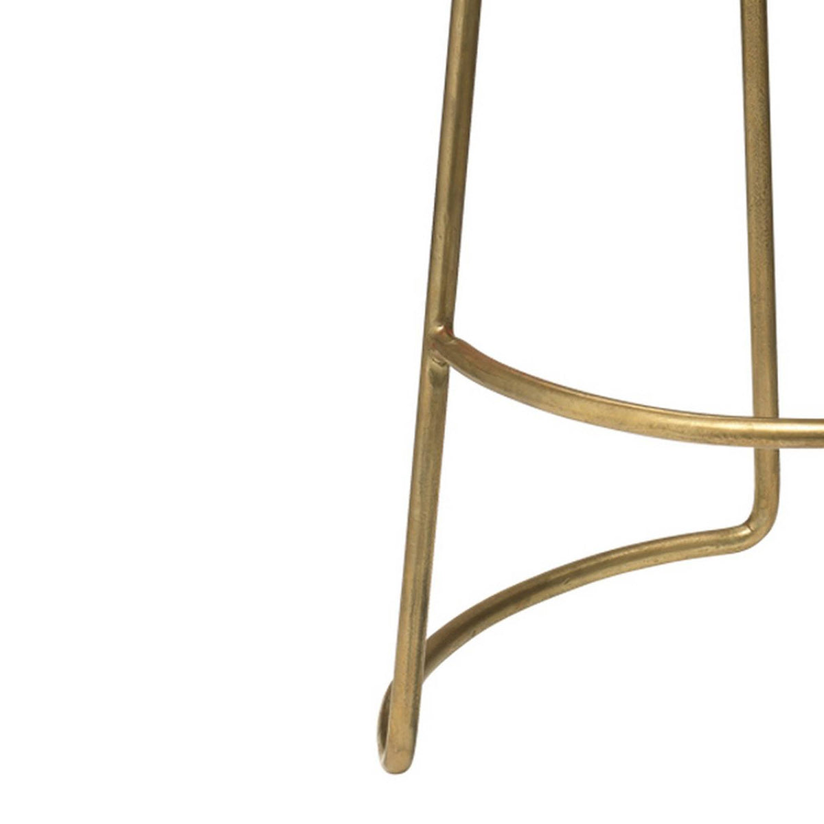 Gold and Brown Leatherette Bar Stool B313