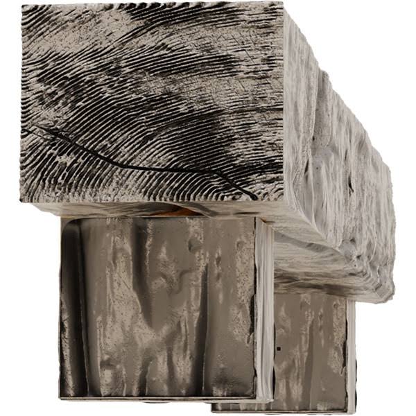 Burnished Pine Faux Wood Fireplace Mantel Kit with Corbels W285