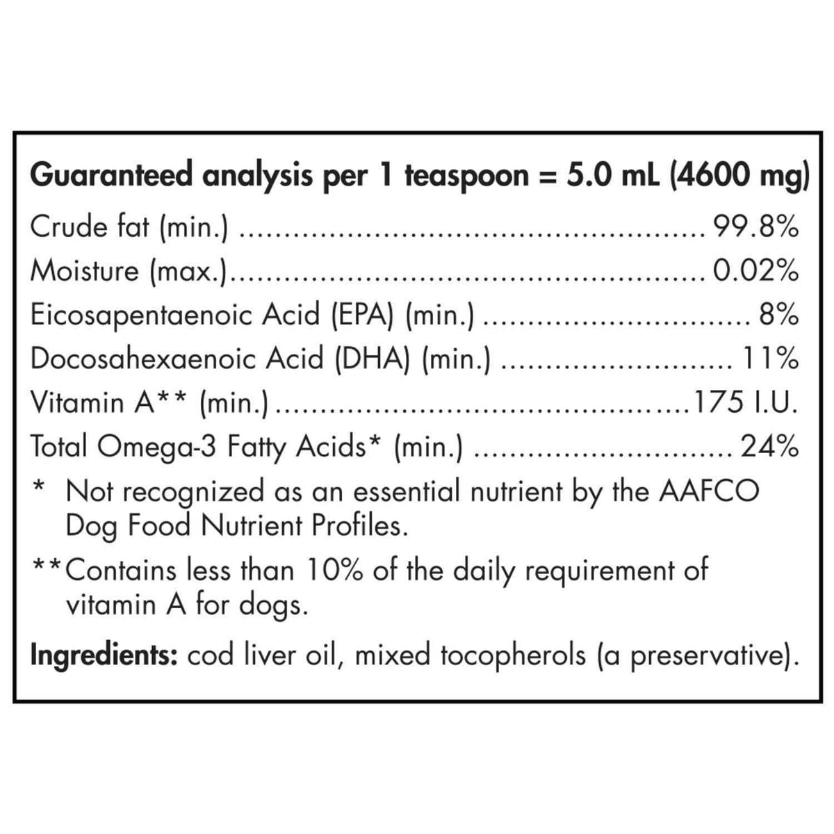 Pet Cod Liver Oil V1910