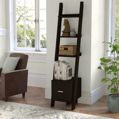 Brown Ladder Bookcase R6405