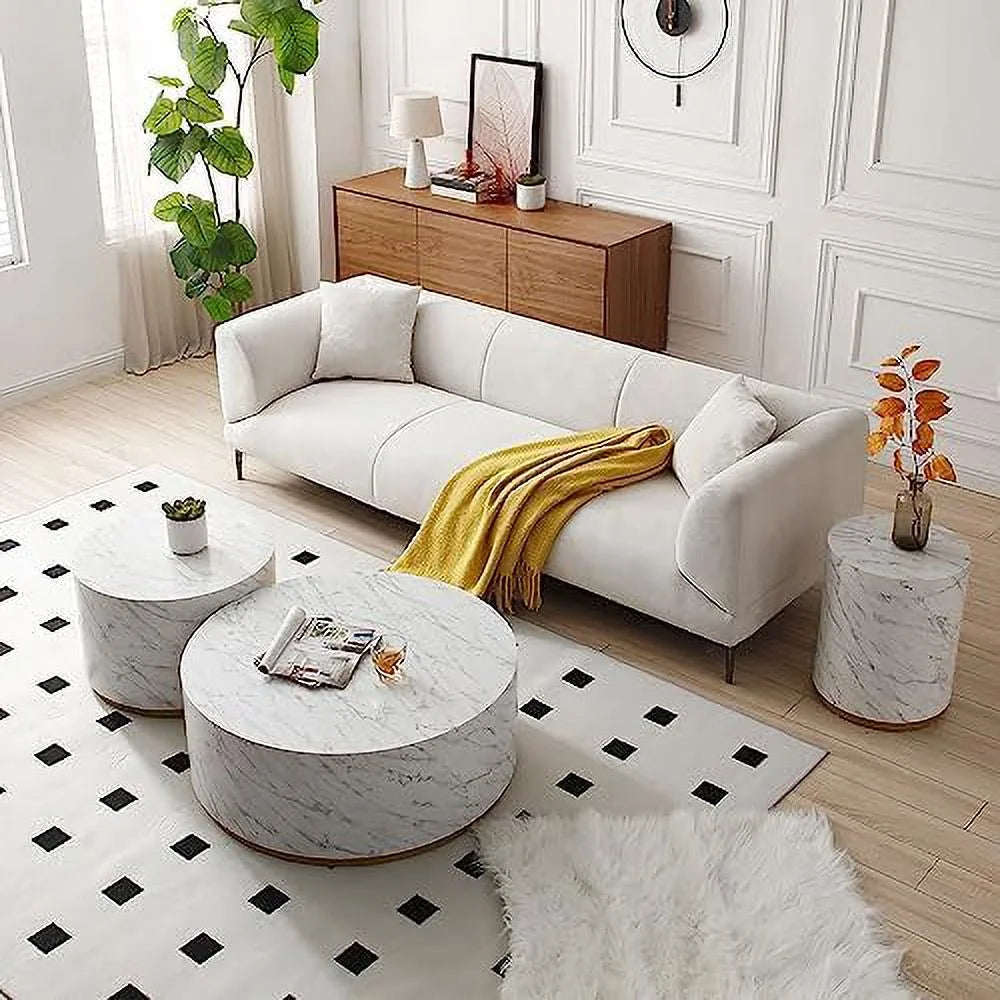 Wood Side Table Small Coffee Table Retro End Tables L456522