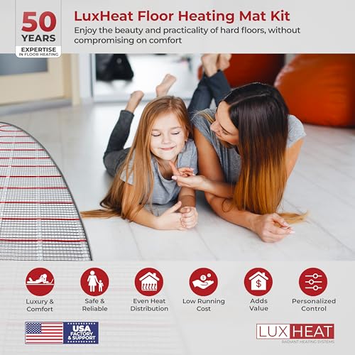 70sqft 120v Floor Heating Mat Kit with WiFi Thermostat K6966