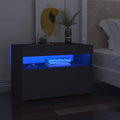 Gray TV Cabinet with LED Lights O1147