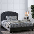 Gray Upholstered Full Bed X1597