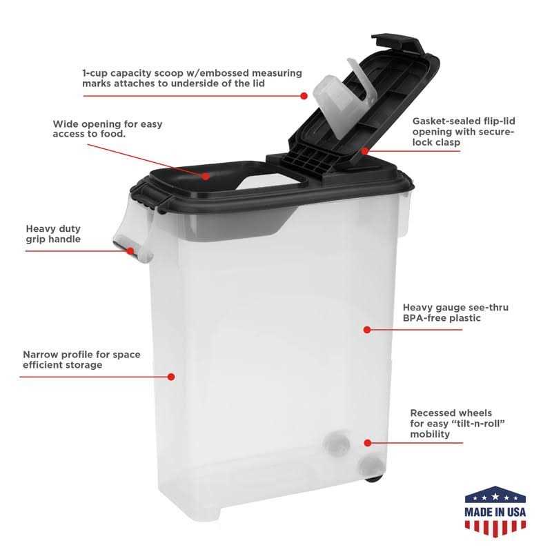 50 QT Airtight Pet Food Storage Container D154