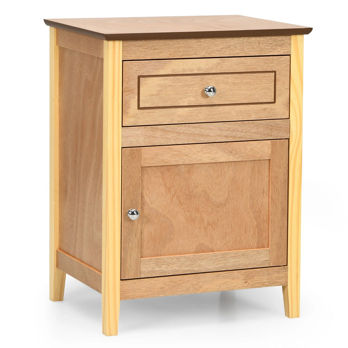 Natural Nightstand with Drawer U9494