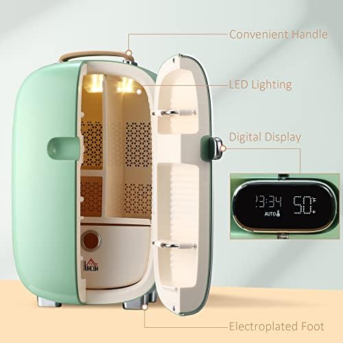 Portable Skincare Fridge with LED Display 12L Mini Fridge Pink C2502
