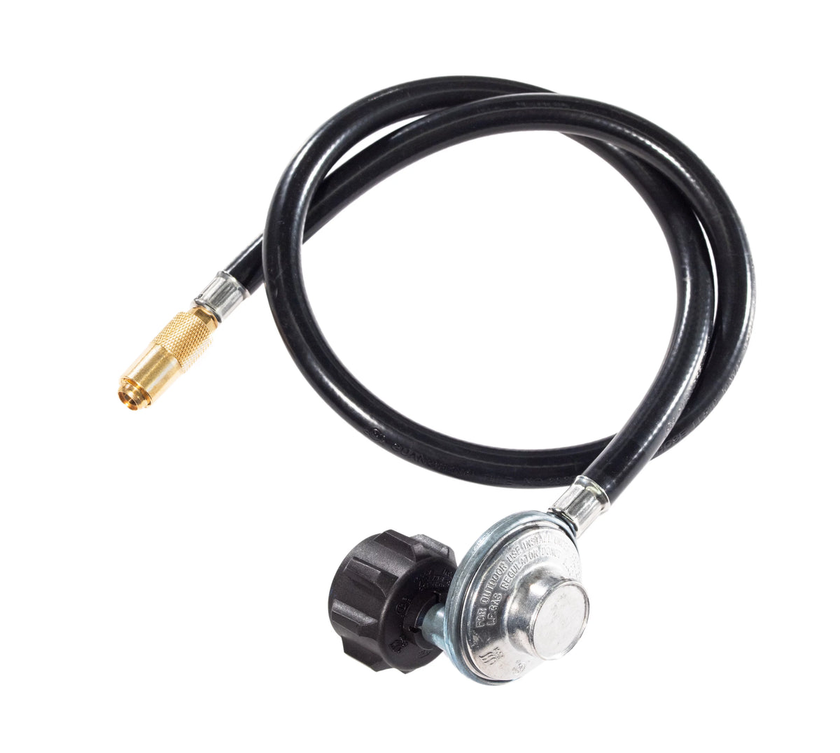 Rubber Propane Griddle Adapter Hose with Regulator U961