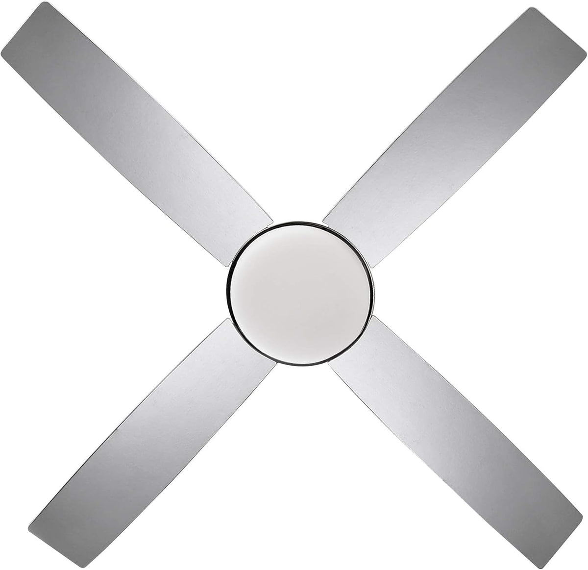 Brushed Nickel Contemporary Indoor Ceiling Fan with LED Light Kit and Remote Control M70647
