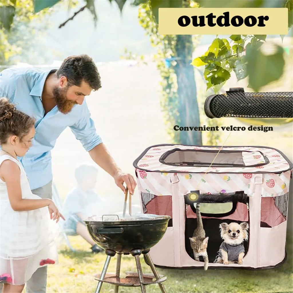 Portable Foldable Pet Playpen with Handbag W641