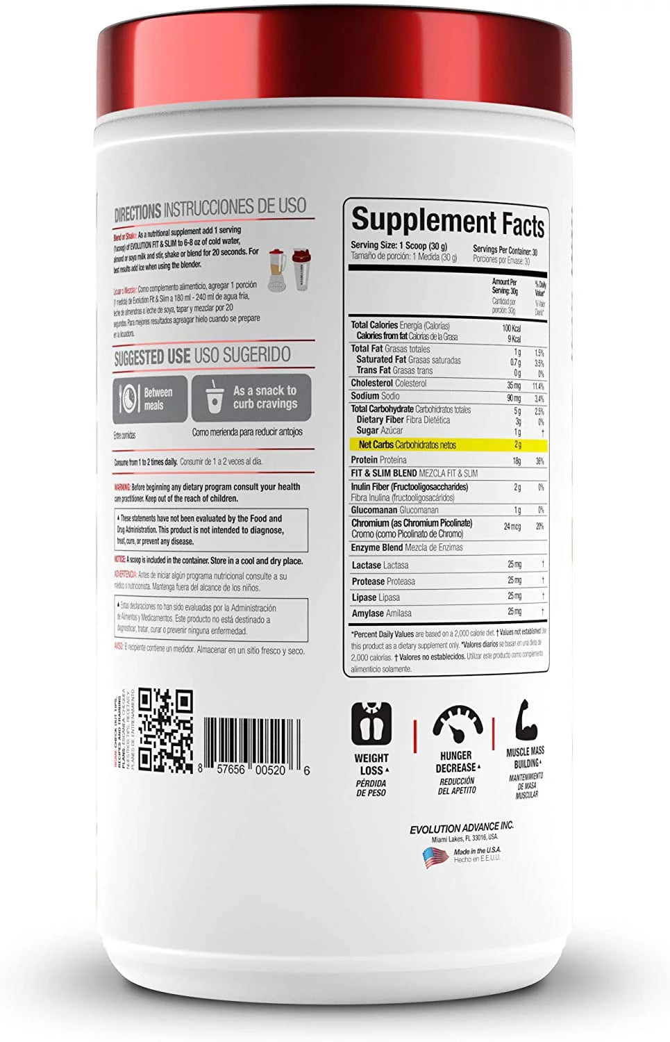 Whey Protein Powder 2 Pounds Vanilla H304634