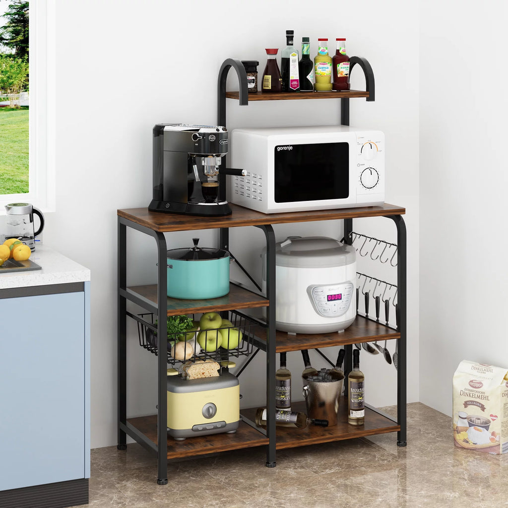 5-Tier Kitchen Bakers Rack with Storage Shelves P48816