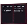 Enclosed Wall Mounted Bulletin Board, 36 inch x 72 inch, Bronze B3233