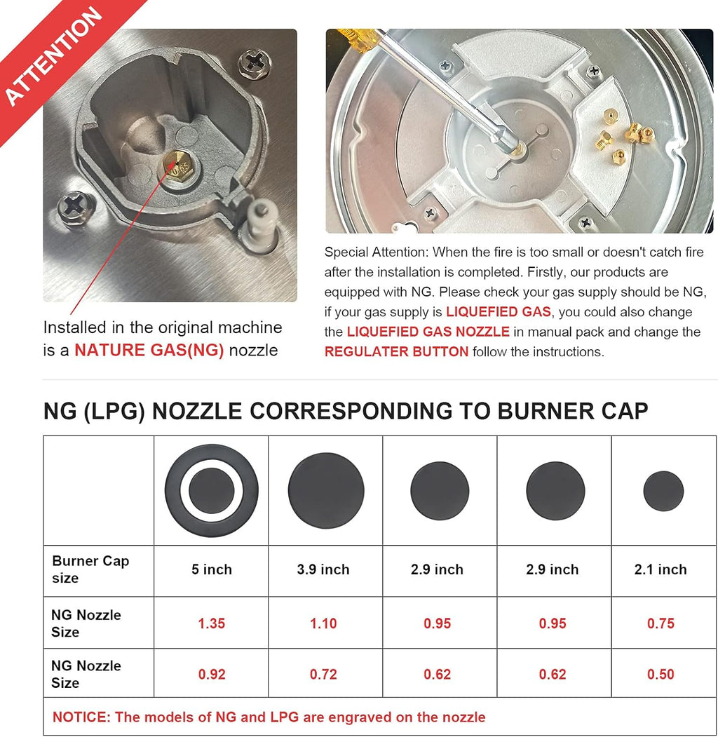 30 Inch 5 Burner Gas Cooktop with Cast Iron Grates W256