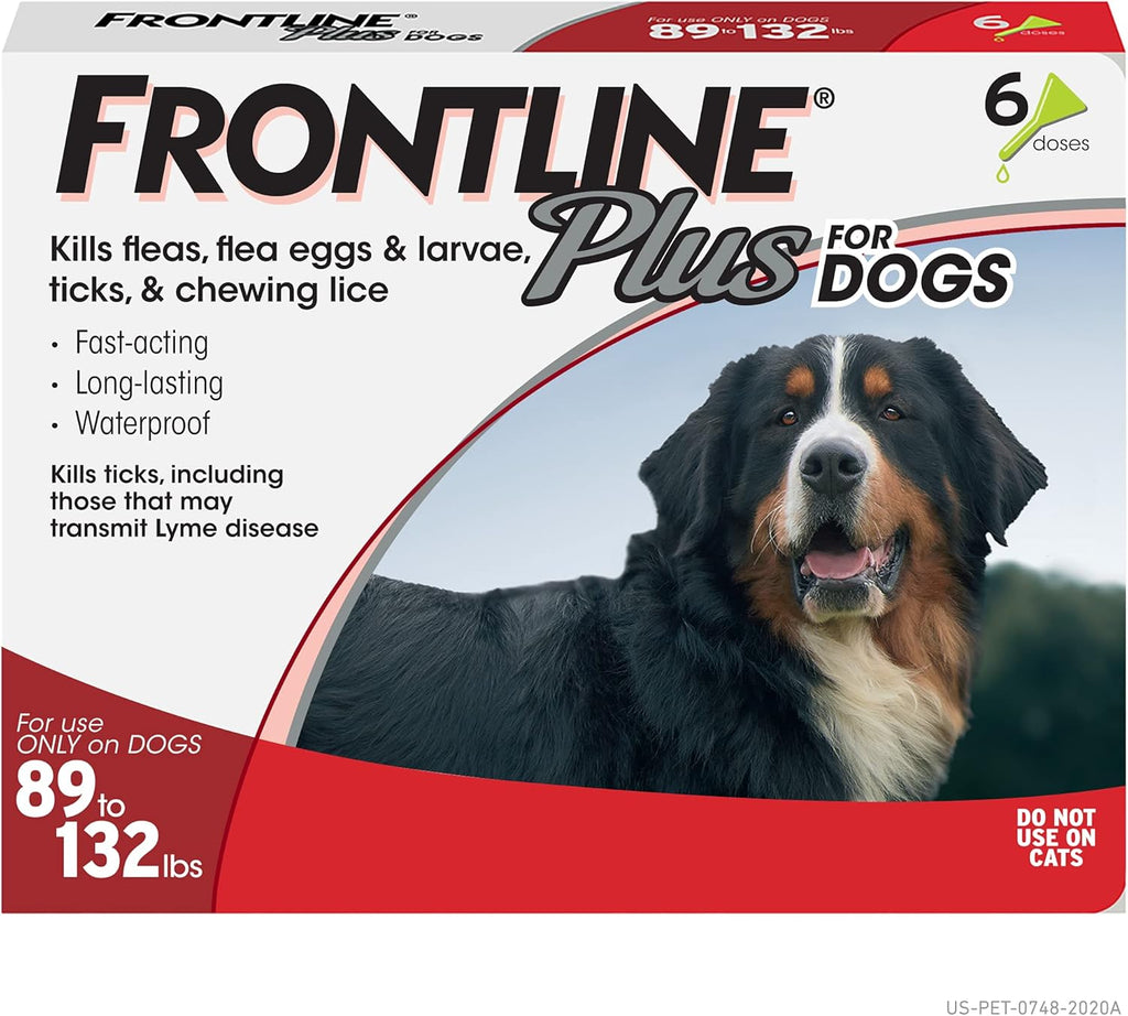 Flea and Tick Treatment for Dogs, 6 Doses, Pack of 2 B98592