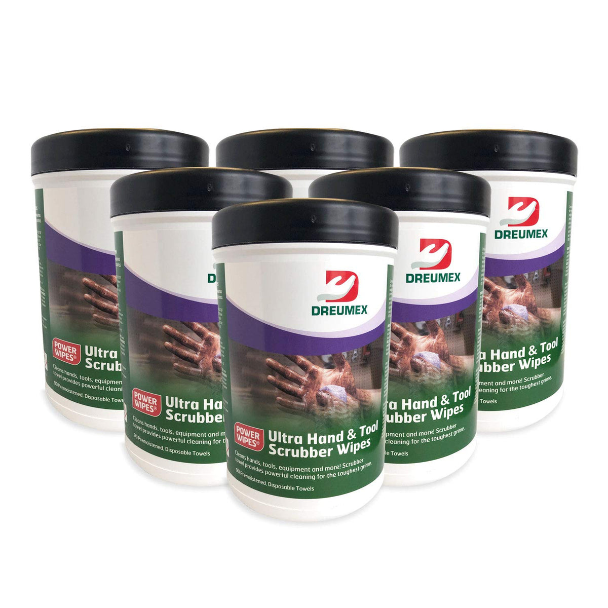 Heavy Duty Multipurpose Cleaning Wipes, 6 Pack of 90 Count Canisters P815929
