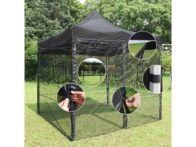 4 Pcs Pop Up 10 ft Canopy Tent Mesh Side Wall B835
