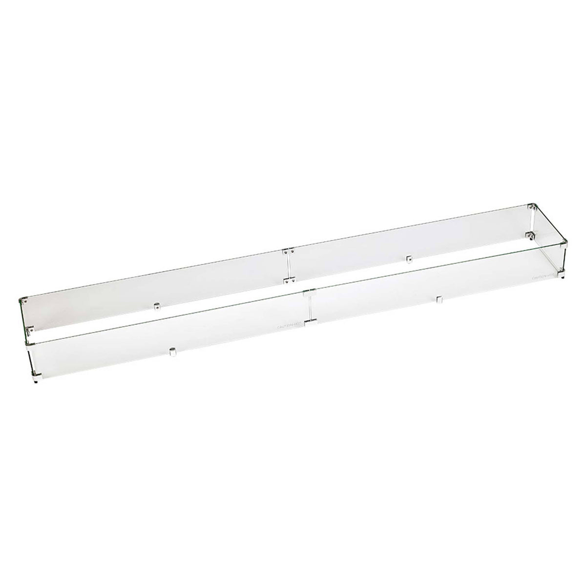 Tempered Glass Flame Guard for 72x22 Linear Drop-in Fire Pit Pan W9647
