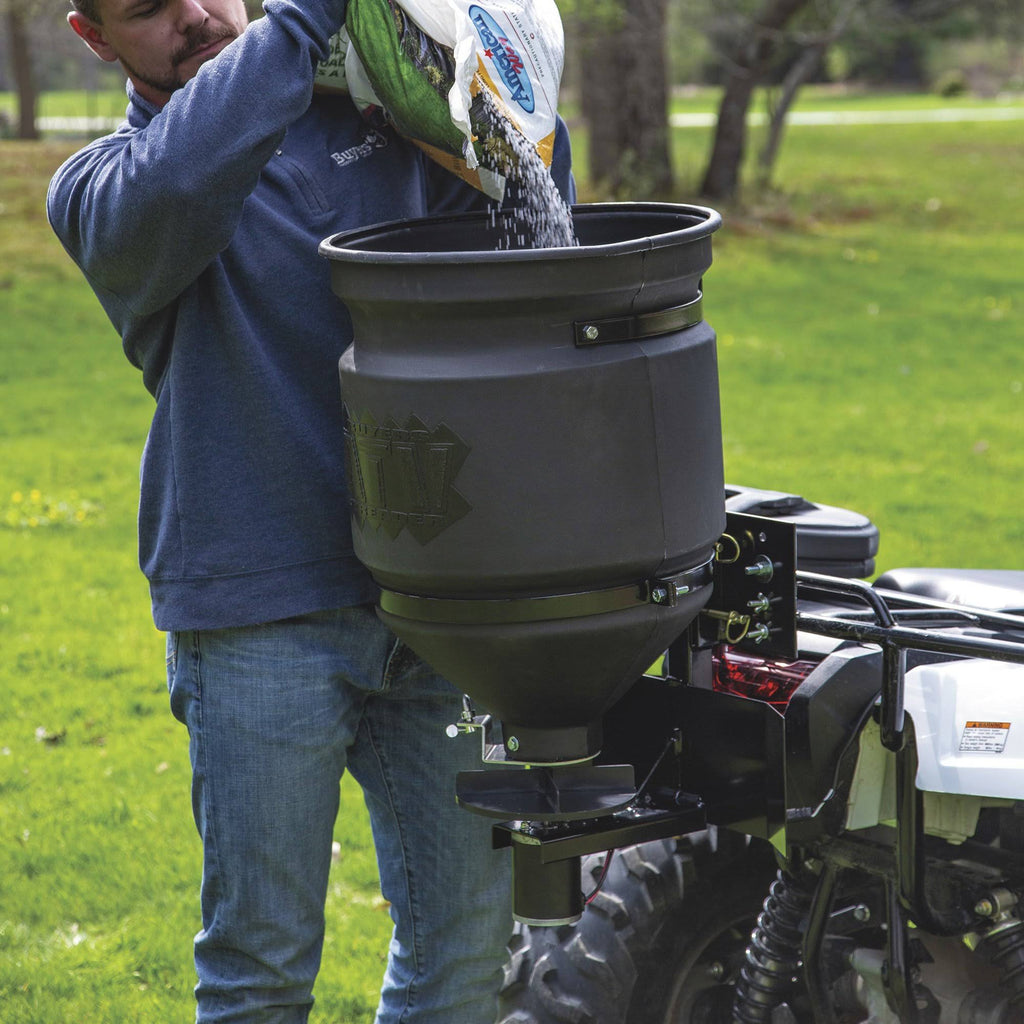 15-Gallon ATV Broadcast Spreader with Rain Cover P345