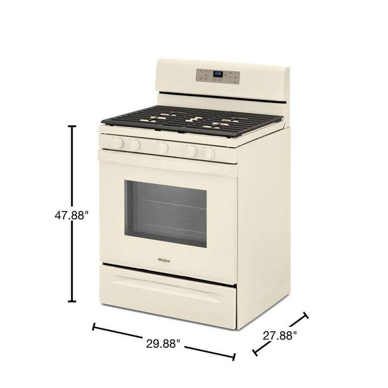 Gas Range with Self Cleaning and Center Oval Burner in Biscuit C6183
