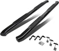 4 Inches Curved Side Step Nerf Bar Running Board, Stainless Steel, Black Powdercoated N98056