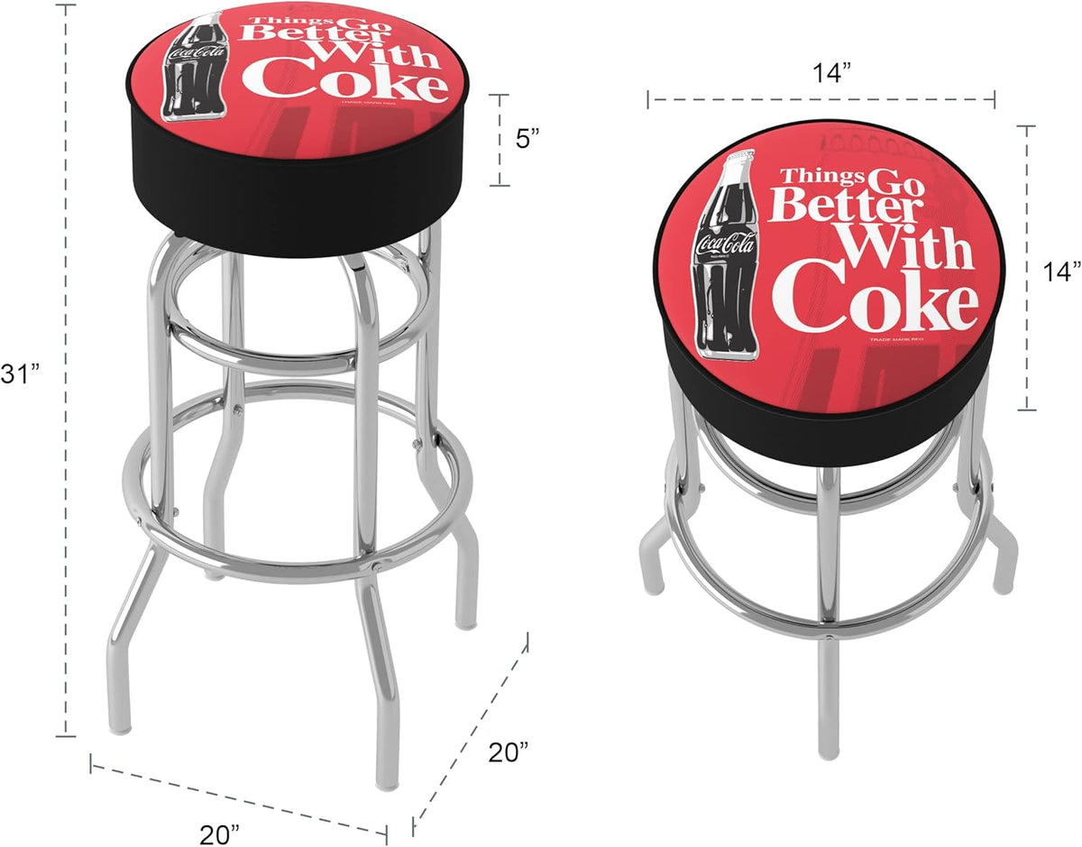 Foam Padded Seat Swivel Bar Stool J3901