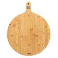 Bamboo Round Charcuterie Board with Handle, 15.5" K56707