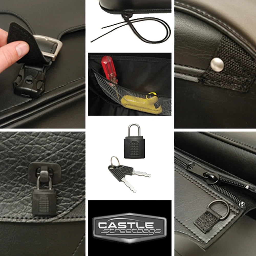 Jumbo Motorcycle Saddle Bags Pair R1710