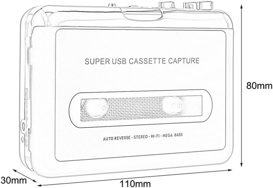 Portable Cassette Tape to Mp3 Converter Z962