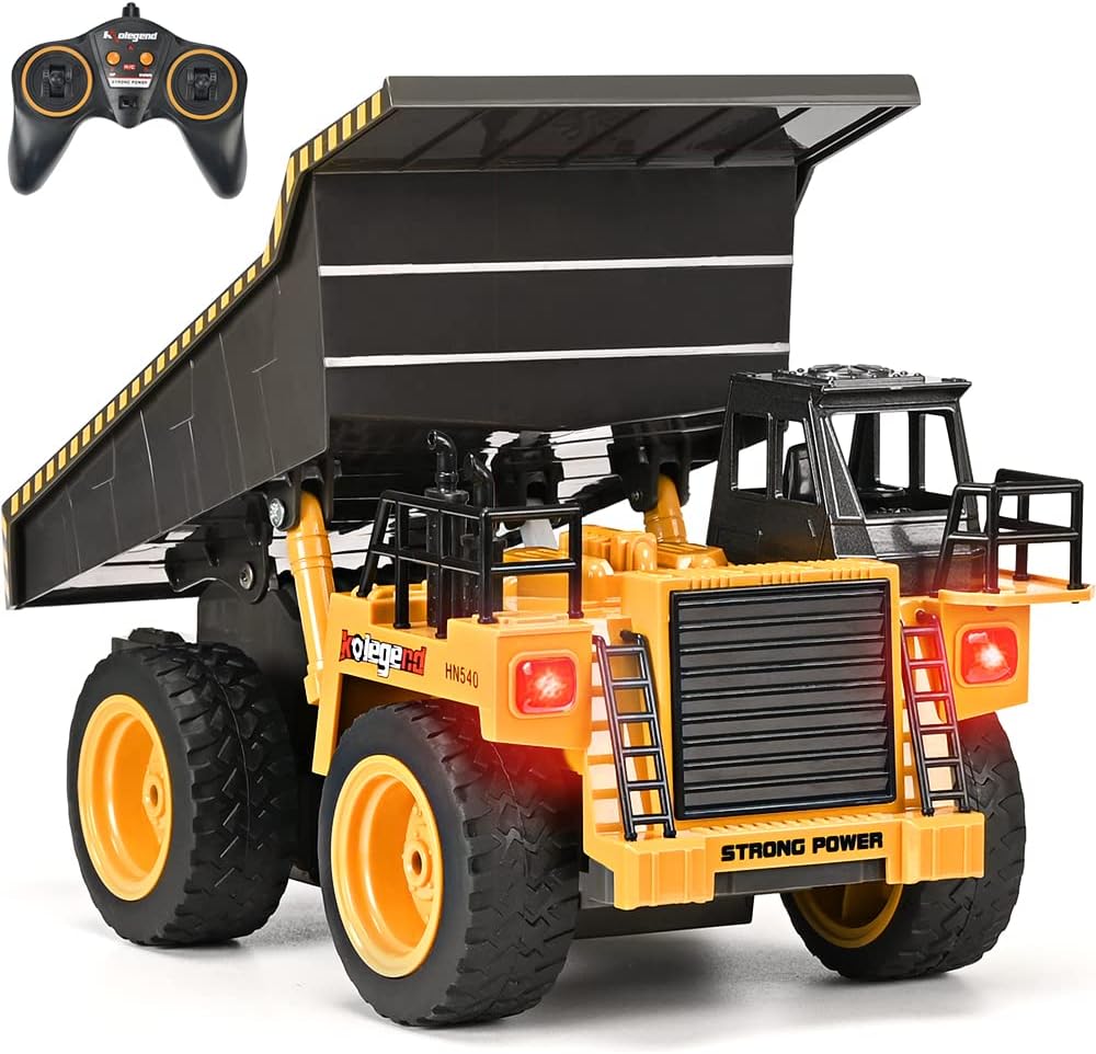 3 in 1 Remote Control Excavator Toy Truck, 15 Channel, Pack of 2 Y408863