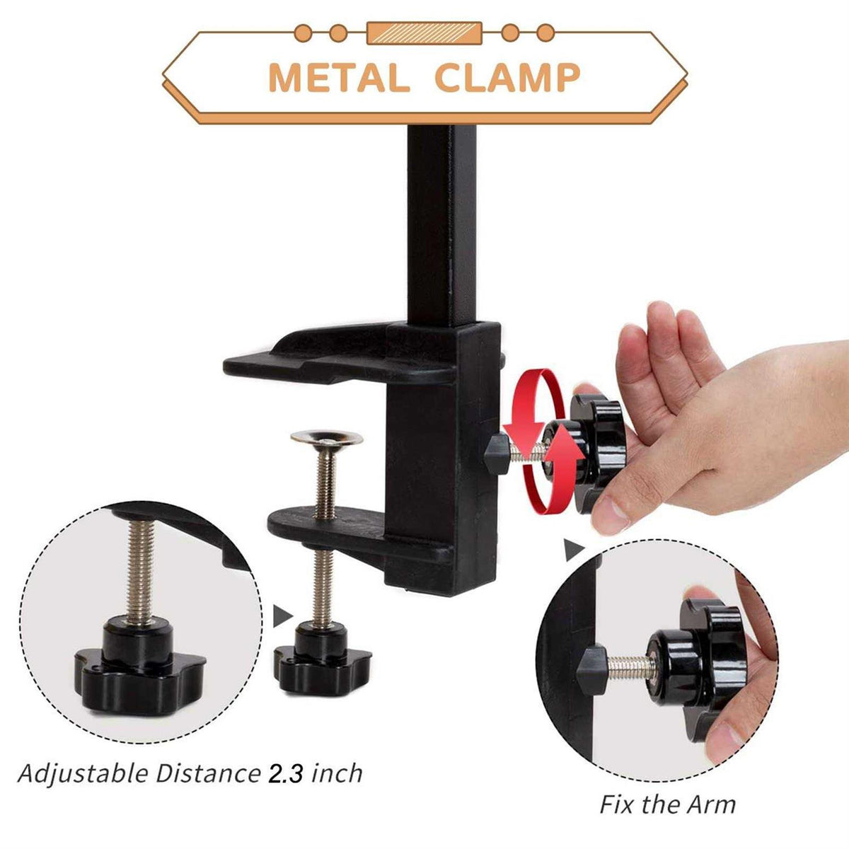 Dog Grooming Table Arm with Clamp and Post O5002