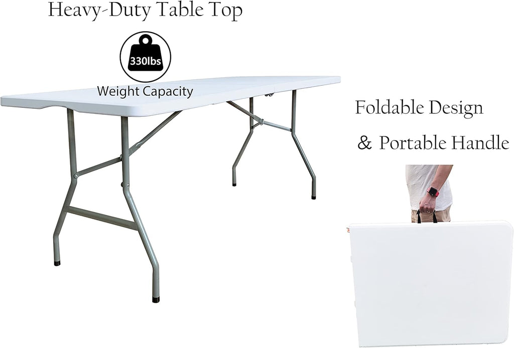 6 Foot Folding Plastic Utility Table M439