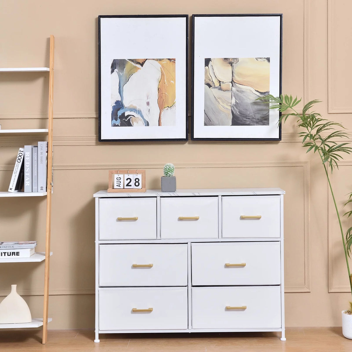 6 Drawer Fabric Dresser D722457