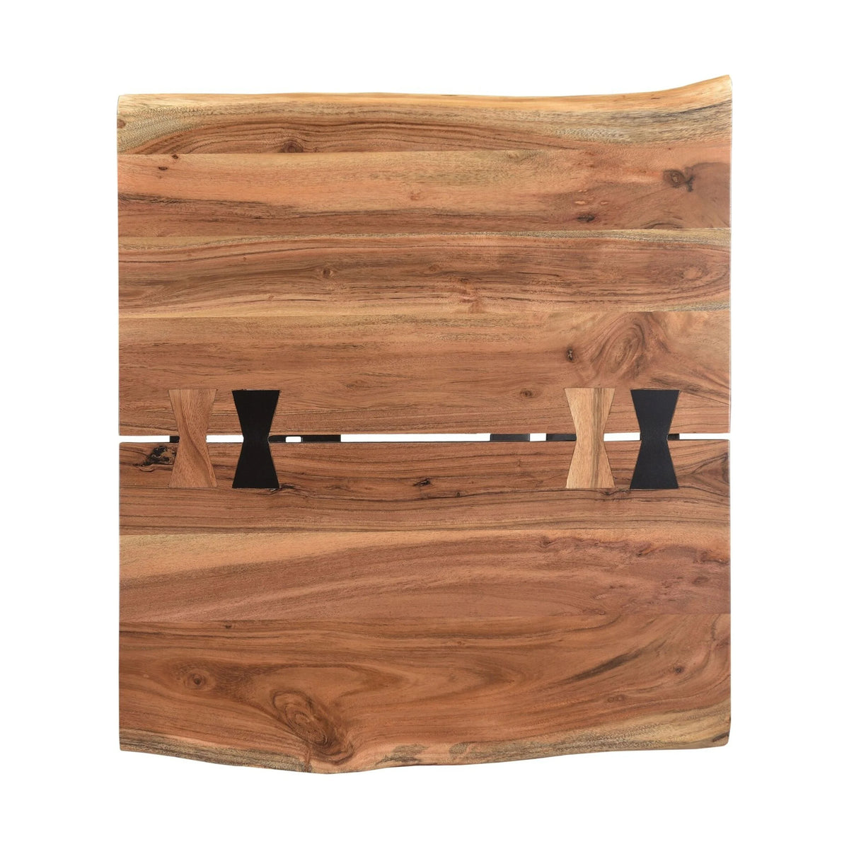 Acacia & Steel End Table T4516