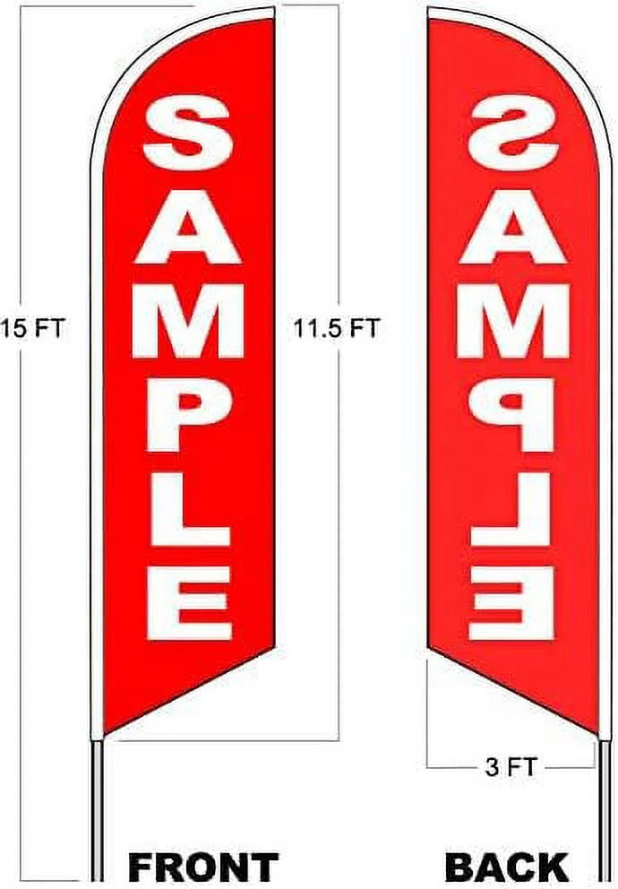 PHILLY CHEESESTEAK 15 Ft Tall Windless Swooper Flag Feather Banner Sign Kit N4936