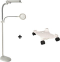 18W Floor Lamp with Magnifier Attachment Arm E716